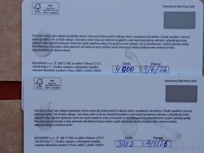 Dárková karta DECATHLON v hodnotě 9.000,-Kč (SLEVA 10 %) - 3