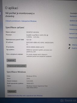Počítač Lenovo I5, 16GB RAM, 250GB SSD, GK, WIN10Pro - 3