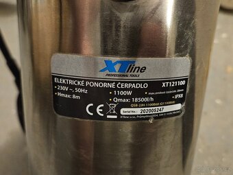 Elektrické nerezové ponorné čerpadlo XTline - 3
