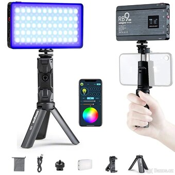 Viltrox Weeylite RB9 přenosné, BT, baterie,plnobarevné LED - 3