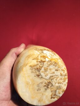 Váza,Onyx ,nepoškozena ,27 cm. - 3