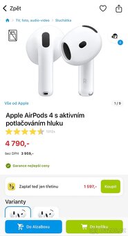 Apple AirPods 4 s aktivním potlačováním hluku - 3