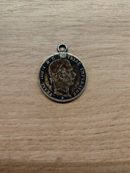 : Prodám zlatou minci+ stříbrné mince2x, medaile: - 3