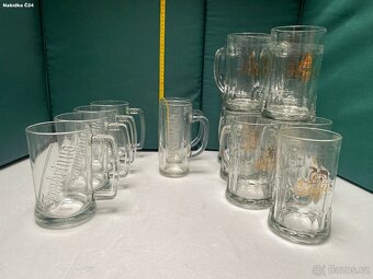 Pivní půllitry s uchem – značky Gambrinus, Staropramen, Brán - 3