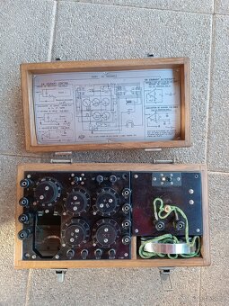 Měřící můstek AOIP v dřevěném pouzdře - 3