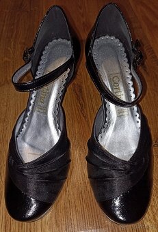 NOVÉ ČERNÉ LODIČKY - CORTINA - VEL.36============= - 3