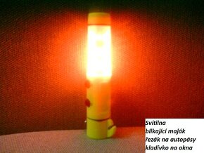 Multifunkční svítilna + varovné oranž blikání - 3