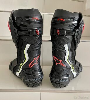 boty ALPINESTARS SUPERTECH R BK WH RDFL YEFL vel.44 - 3
