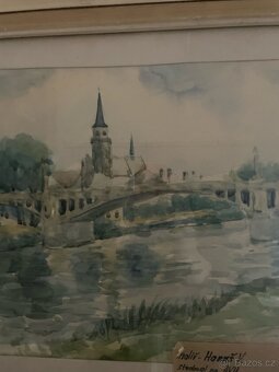 Nymburk-pohled na kostel od řeky,siig.V.HANUŠ - 3