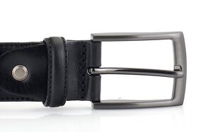 Pánský kožený opasek M3556 o šířce 3,5 cm - 3
