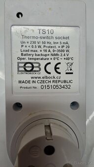 Tepelně spínaná zásuvka TS10 - 3