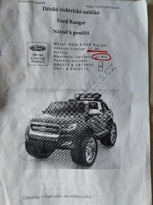 dětské autíčko 4x4 FORD - 3