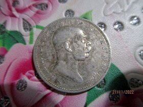 Vzácná  1 koruna 1908  výroční v patině - 3