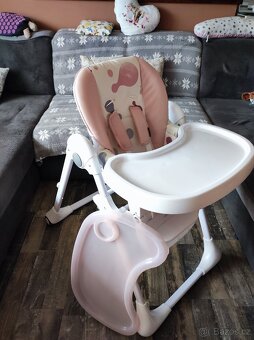 Jídelní židle Kinderkraft růžová - 3