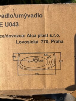 Umývátko Alcadrain HOME U043 50 cm s otvorem - 3