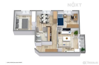 Prodej byt 3+1, 60㎡ - 3