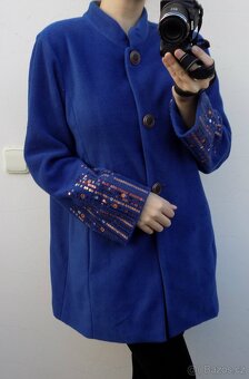 dámský moderní kabátek s flitry v.40-42 BOB MOCKIE - 3