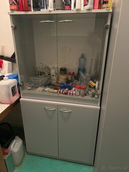 Set 4 ks skříní - šedé lamino - 3