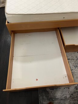 Postel 120x200 s matrací a roštom - 3