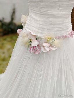 Svatební šaty vel.S / m - 3