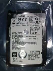 HDD Hitachi HCC545025A7E380,250 GB, 5,4K SATA 2,5, 8MB - 3