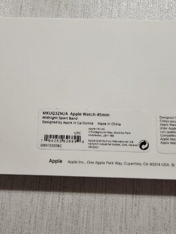 Midnight Apple Watch sport band 45 mm, top stav - 3