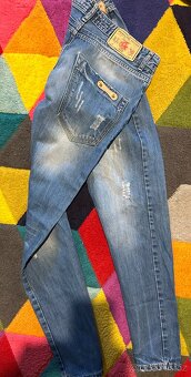 DOLCE GABBANA W 31 L 34 PÁNSKÉ KRÁSNÉ DŽÍNY - 3