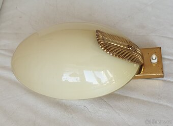 Starožitná nástěnná lampička mosaz unikátní design - 3