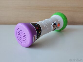 Dětský hrací svítící mikrofon Mattel, CZ lokace, věk 18m+ - 3