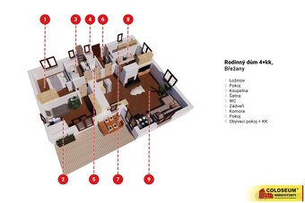 Břežany u Znojma, RD 4+kk, dřevostavba, terasa, zahrada, krb - 3