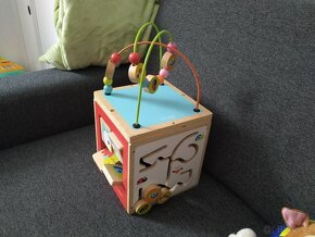 SCRATCH Dřevěná kostka s aktivitami - 3