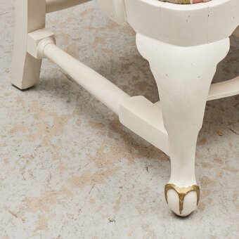 Sofa bila barokni styl - AKCE - 3