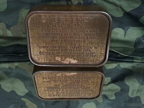 WWII Emergency Ration, plechová krabička na nouzovou dávku - 3