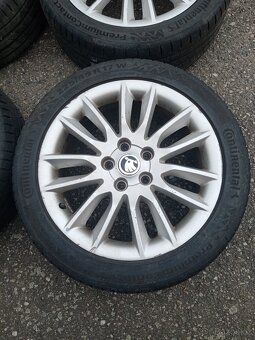 Alu kola Škoda 5x112 s pneu Continental 225/45 R17. Sada 4ks - 3