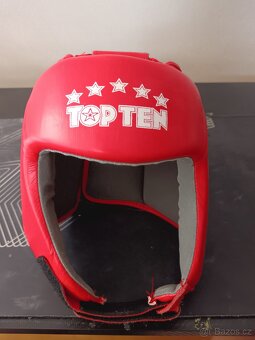 Boxerská Přilba Top Ten IBA - červená - 3