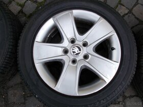 alu kola skoda octavia 2,205/55/16,nove pneu - 3