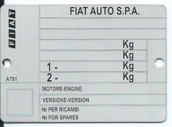 Štítky na Velorex, Fiat, Citroen, Lancia, Kia, Audi - 3