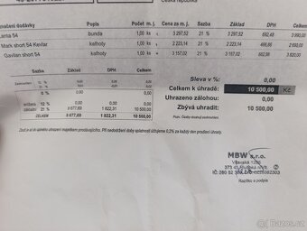 Moto kalhoty Mark short 54 Kevlar nové 👍 - 3