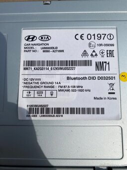 Kia Ceed 2017 originální navigační multimediální jednotka - 3