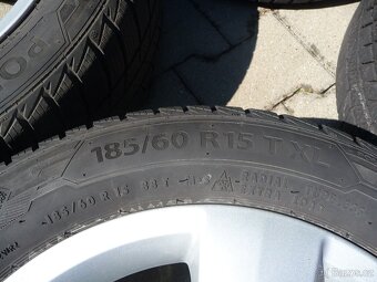 SADA ALU 5x100 CARME ŠKODA FABIA,ROOMSTER,RAPID -2 SADY PNEU - 3
