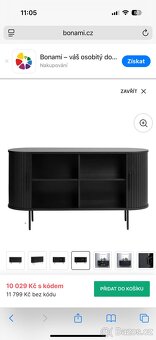 Černá designová komoda - 3
