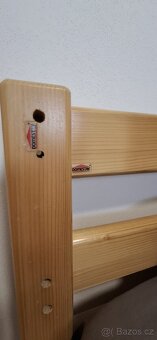 2x postel zn. Domestav z masivu 90x200 s roštem - 3
