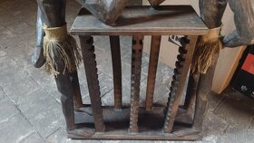 Etno dřevěný stojan držák na 30 CD - 3