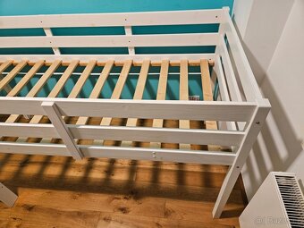 Patrová postel Keni – bílý lak, masiv - 3