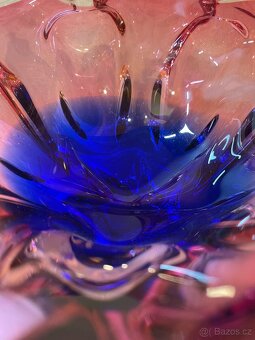 Hutní sklo - mísa Hospodka - 3