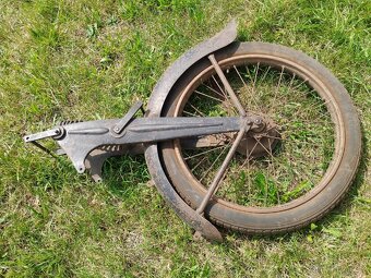 Přední vidlice NSU 125 ZDB originální stav včetně barvy - 3