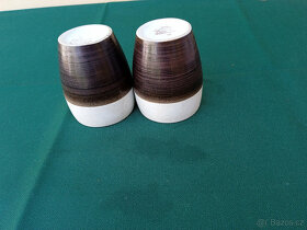 Retro pohárky z keramiky 3ks Ditmar Urbach - 3