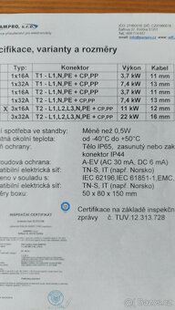Sampro EV Kabel Typ2 / Zás.400V 3x16A 5m 11KW - 3