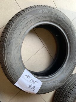 Letní pneu 185/65 R 14 86T zachovalé, sada 4 ks, Continental - 3