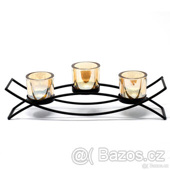 svícen + čajové svíčky - 3